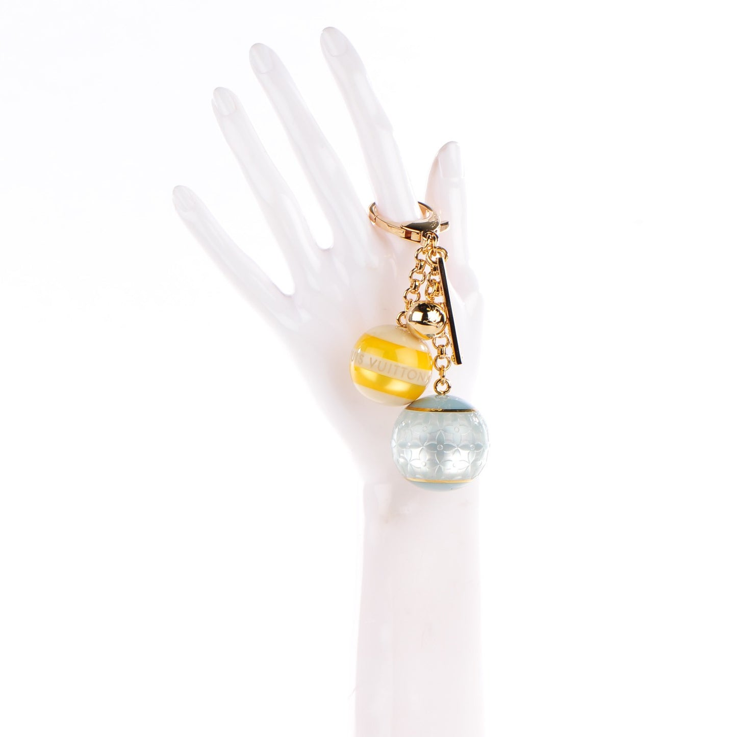 Mini Lin Croisette Bag Charm Yellow