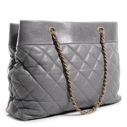 Chanel Calfskin Soft Elegance Large Tote Grey 3 of 8