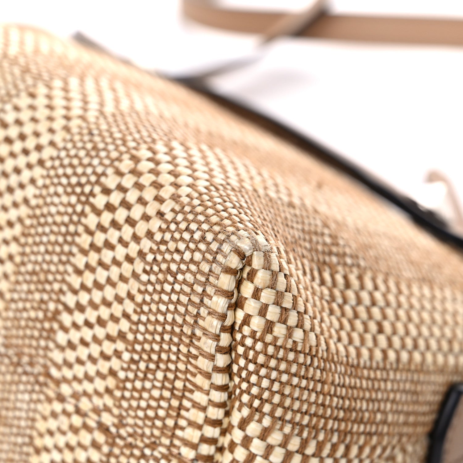 Fendi Paglia Vitello Dolce Flowerland Studded Striped Mini By The Way Boston Bag Natural Cuoio Multicolor 11 of 14