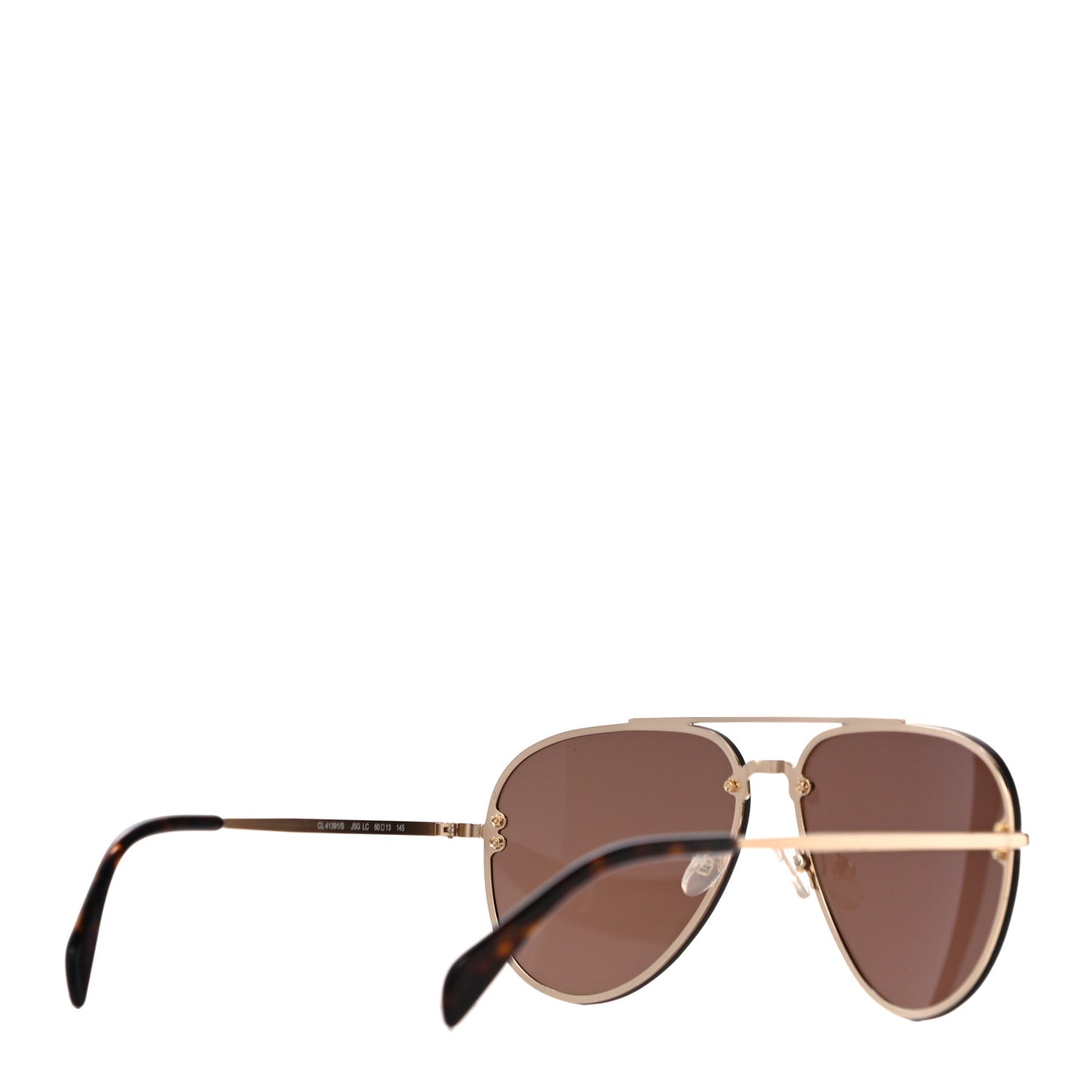 Mirror Aviator Sunglasses CL 41391/S Gold Tortoise
