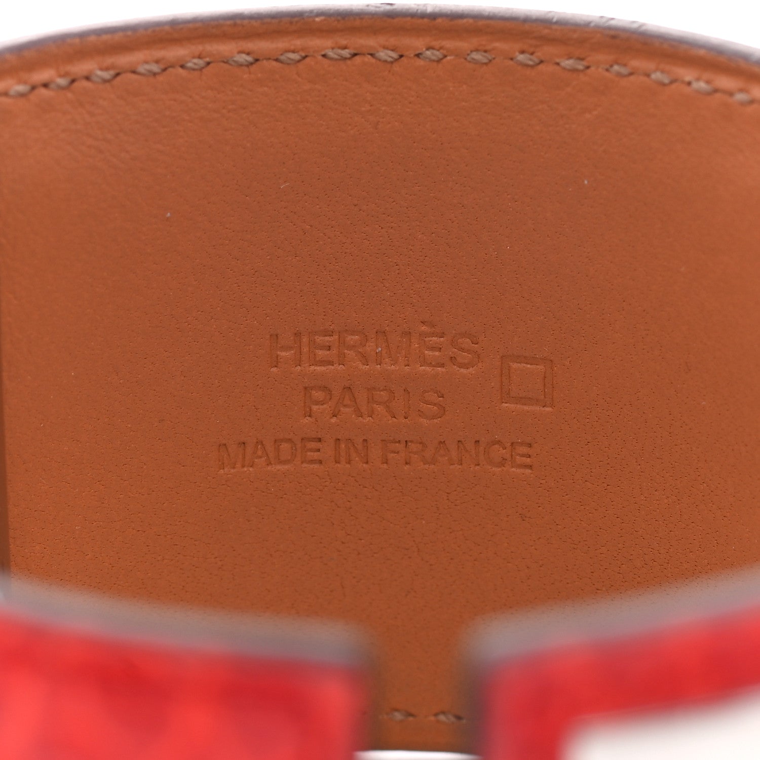 Hermes Shiny Alligator Collier de Chien CDC Bracelet S Geranium 4 of 6