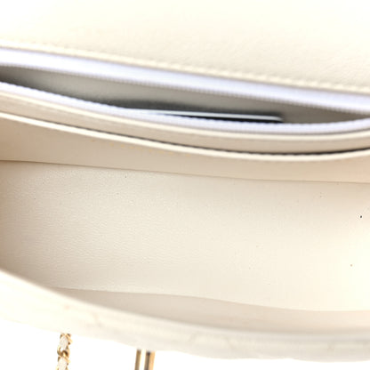 Chanel Caviar Quilted Mini Top Handle Rectangular Flap White 5 of 9