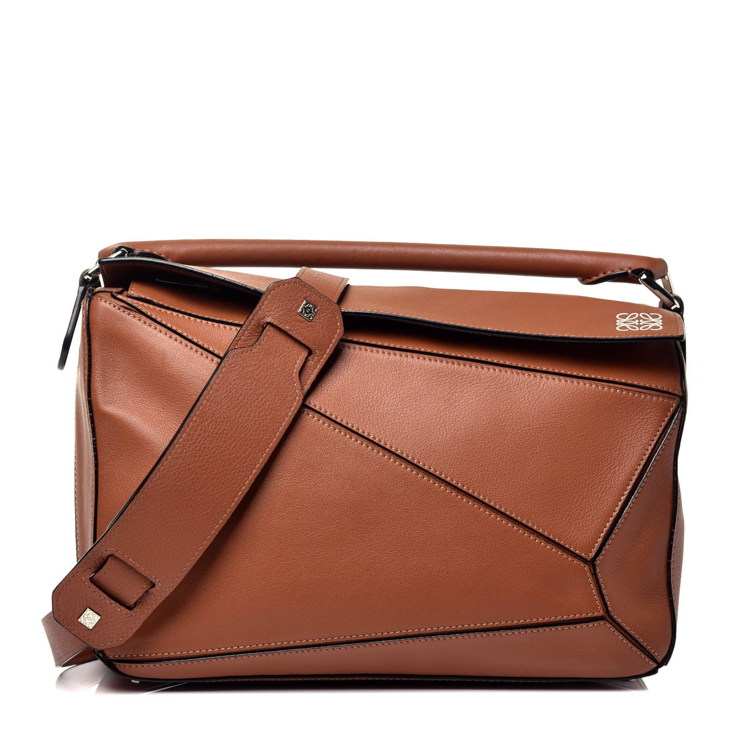 Loewe Calfskin Medium Puzzle Bag Tan 1 of 10
