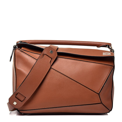 Loewe Calfskin Medium Puzzle Bag Tan 1 of 10