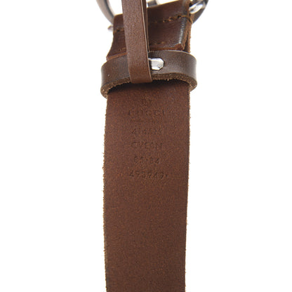 Gucci Cuoio Toscano Nickel Double Double G 30mm Belt 85 34 Cuir 3 of 6
