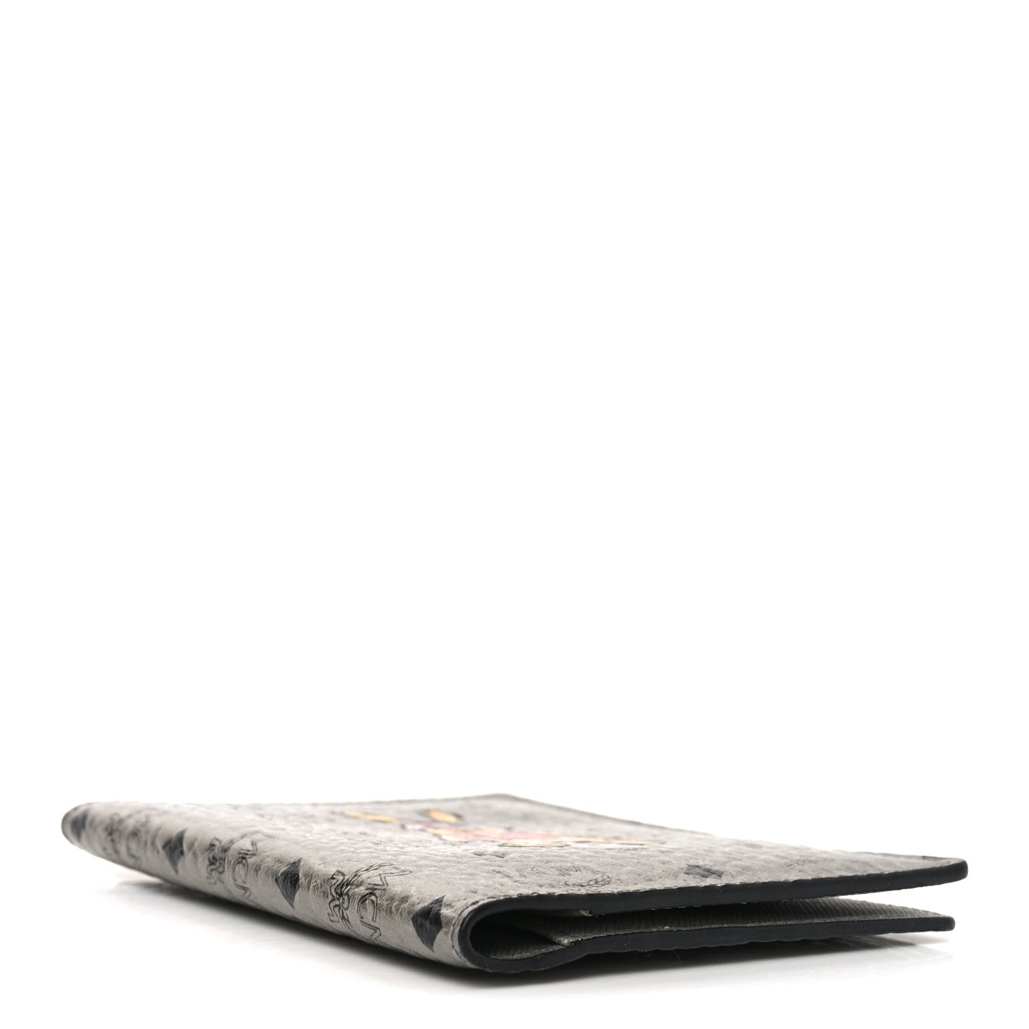 MCM Metallic Visetos Rabbit Passport Holder Silver 4 of 6