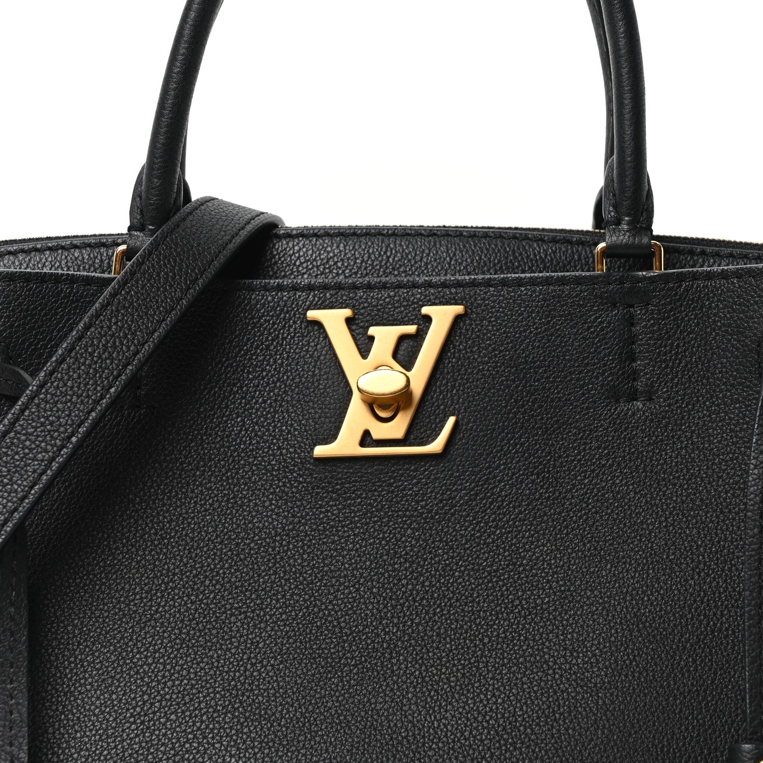 Louis Vuitton Calfskin Lockmeto Black 7 of 9