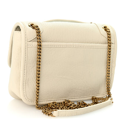 Saint Laurent Grained Lambskin Monogram Mini Niki Chain Satchel Crema Soft 3 of 10