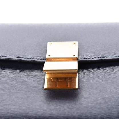 Celine Liege Calfskin Medium Classic Box Flap Bag Dark Blue 13 of 14