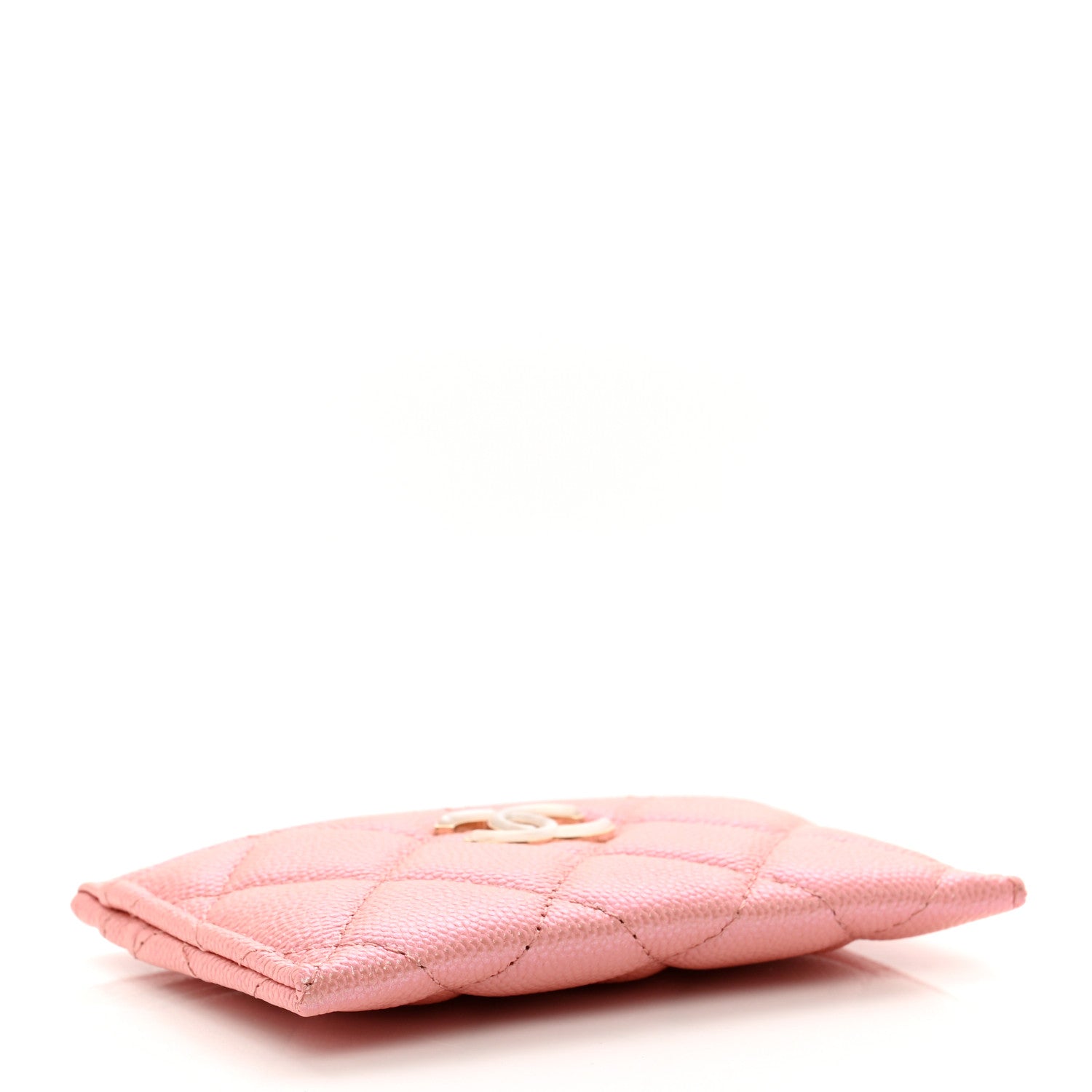 Chanel Iridescent Caviar Quilted Card Holder Rose Pink 4 of 9