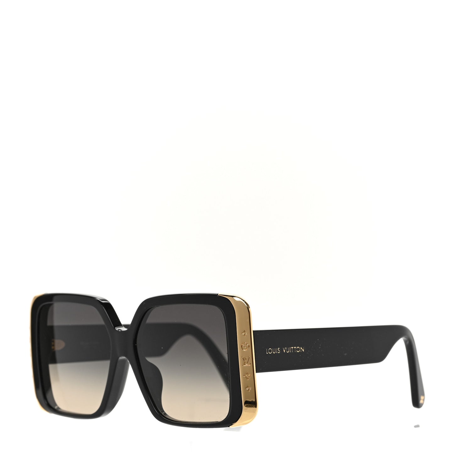 Acetate LV Moon Square Sunglasses Z1664E Black