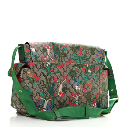 Gucci GG Supreme Monogram Jungle Diaper Bag Green 4 of 12