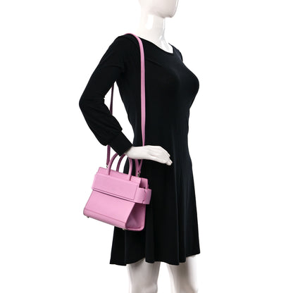 Givenchy Grained Calfskin Mini Horizon Satchel Bright Pink 2 of 15