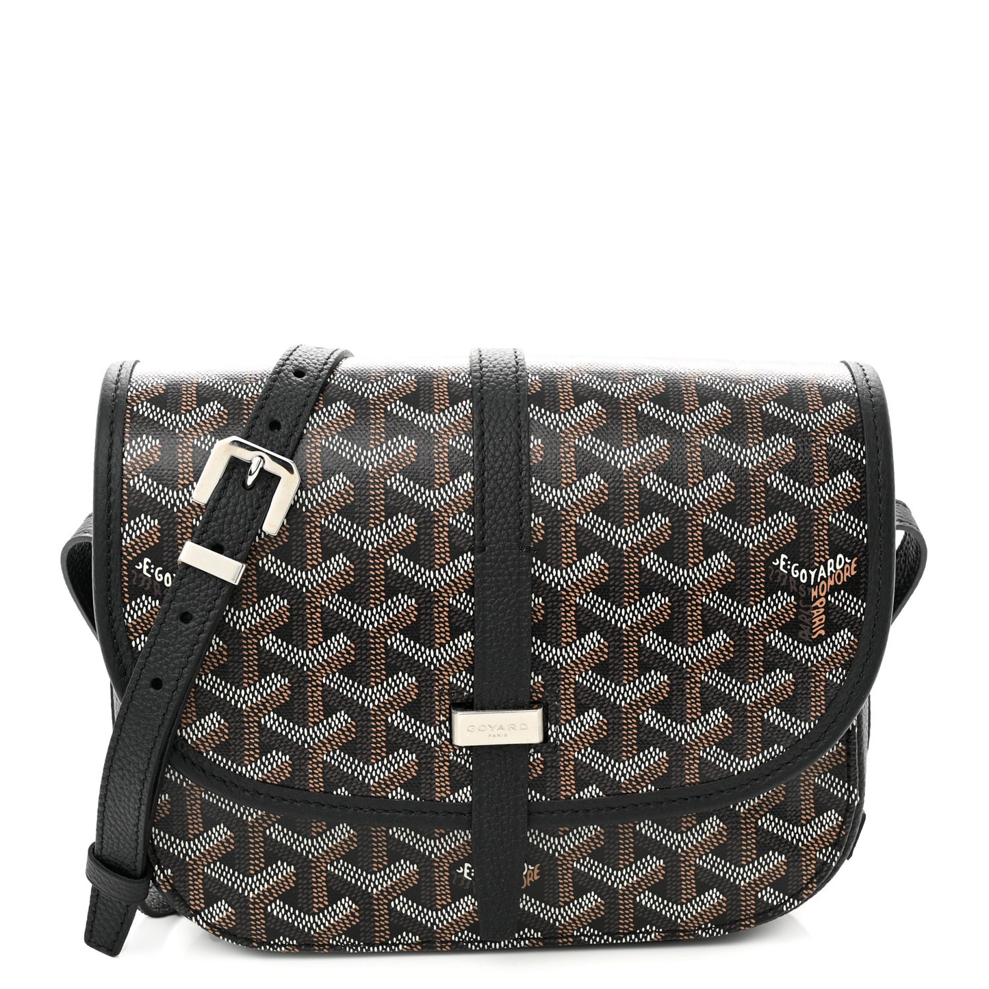 Goyardine Belvedere II PM Messenger Bag Black