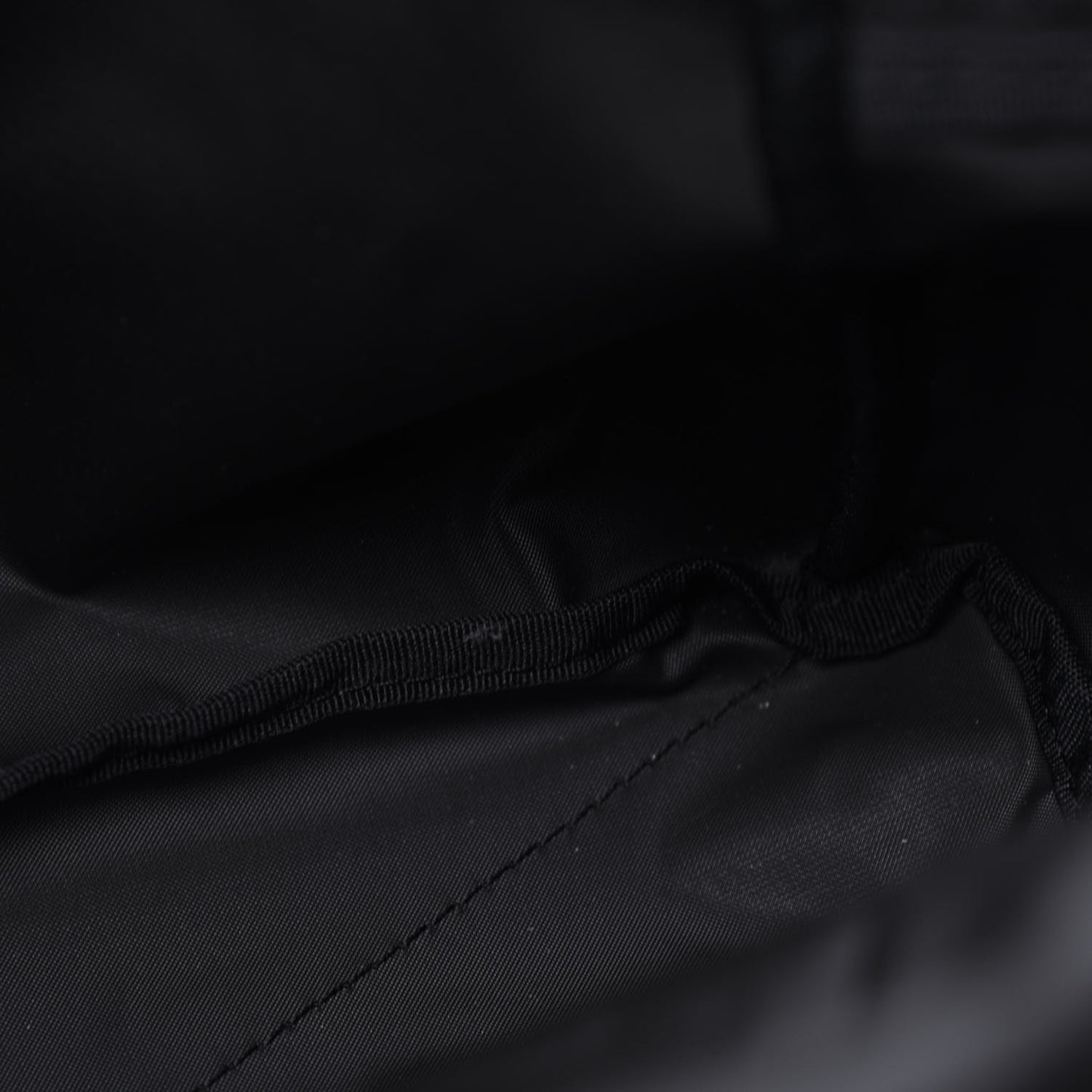Nylon Varsity Backpack Black
