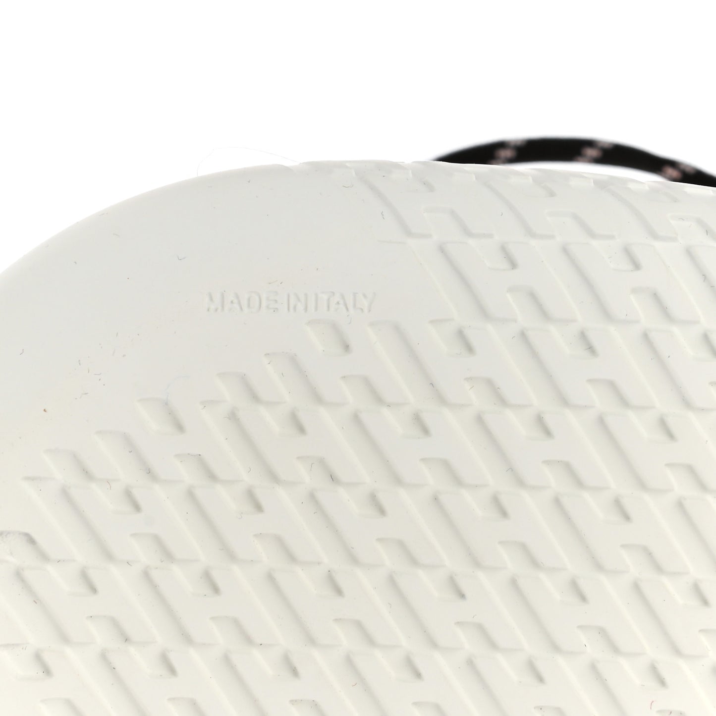 Technical Canvas Calfskin Mens Duel Sneakers 45 White Black