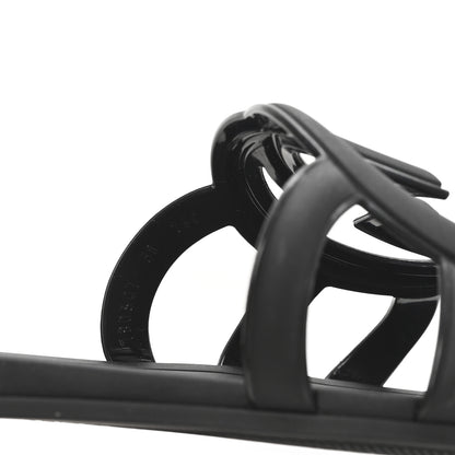 Gucci Rubber Womens Interlocking G Slide Sandals  38 Black 9 of 9