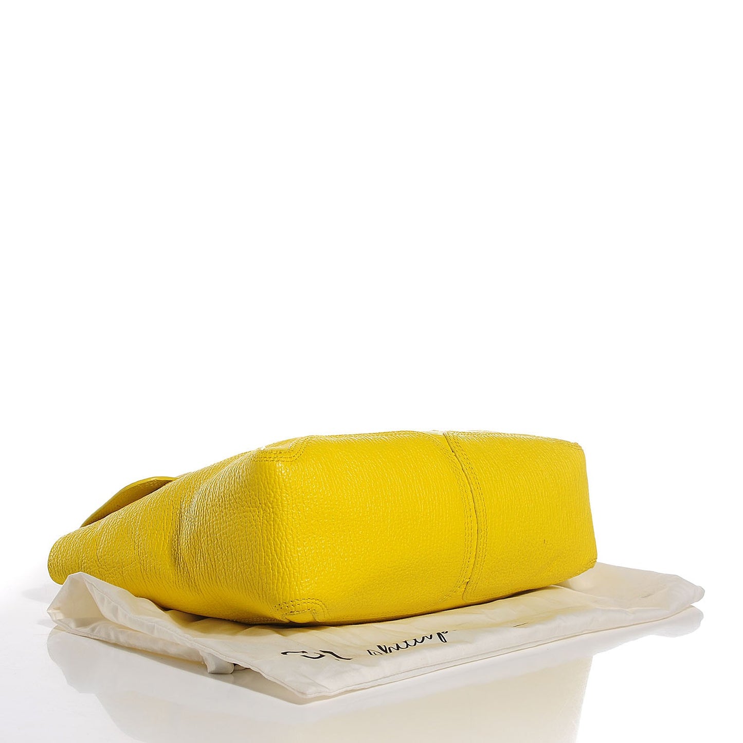 3.1 Textured Calfskin Medium Pashli Satchel Electric Yellow