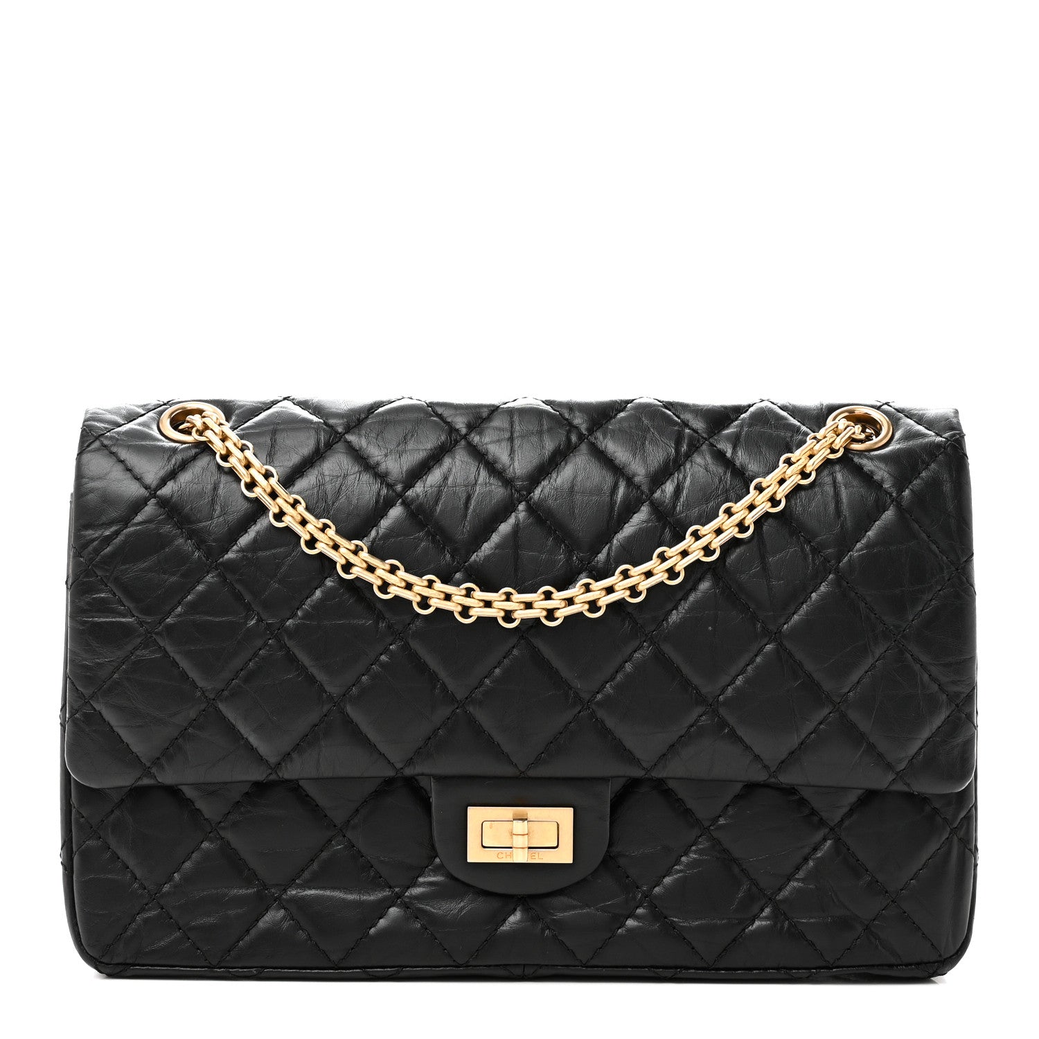 Chanel Aged Calfskin Quilted 2.55 Reissue 226 Flap Black 1 of 10