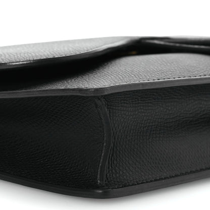 Christian Dior Grained Calfskin Saddle Chain Pouch Black 12 of 15