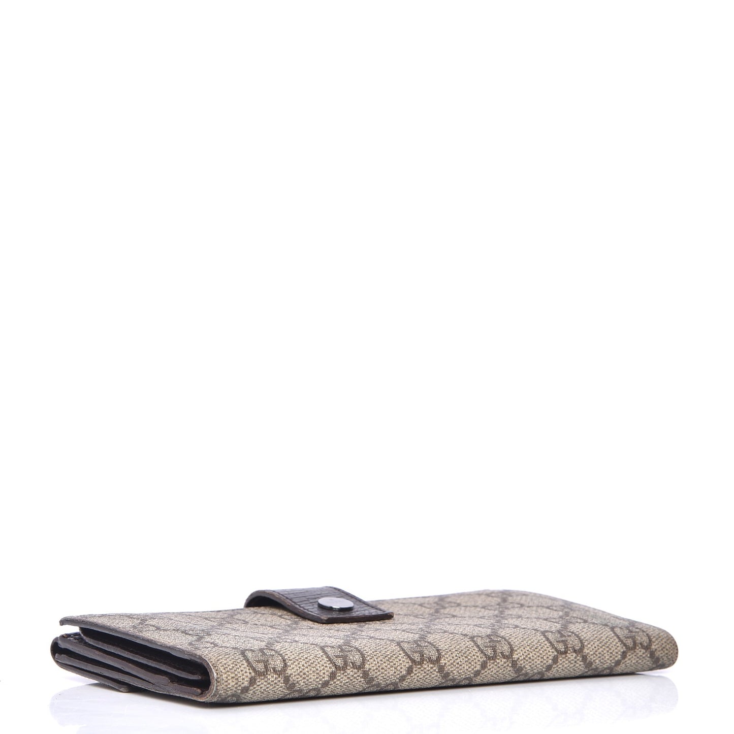 GG Plus Monogram Ladies GG Continental Wallet Beige Ebony Cocoa