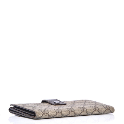 Gucci GG Plus Monogram Ladies GG Continental Wallet Beige Ebony Cocoa 4 of 9