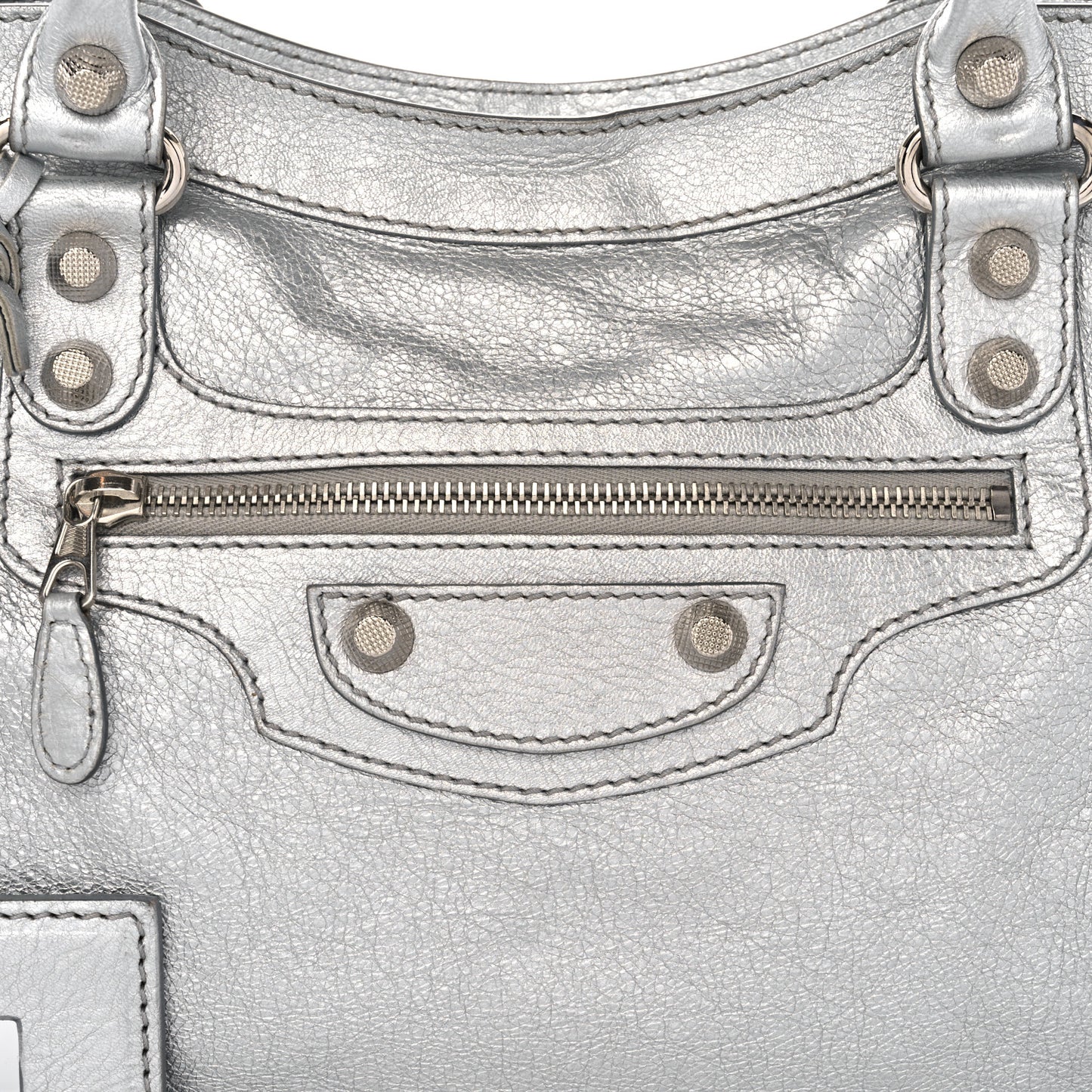 Metallic Agneau Giant 12 Silver Hardware City Gris Aluminum