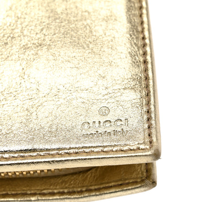 Gucci Monogram Abbey Continental Wallet Gold 6 of 11