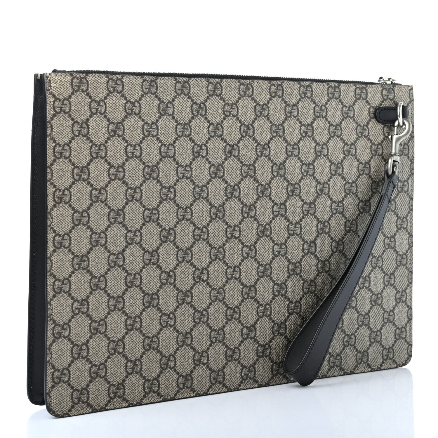 Gucci GG Supreme Monogram Web Medium Documents Holder Beige 2 of 6