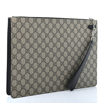 Gucci GG Supreme Monogram Web Medium Documents Holder Beige 2 of 6