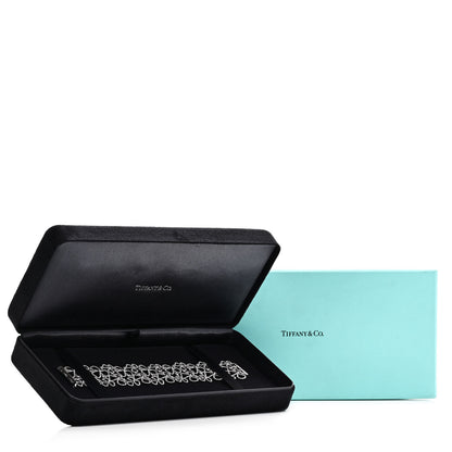 Tiffany Platinum Diamond Wide Paper Flowers Bracelet 4 of 4