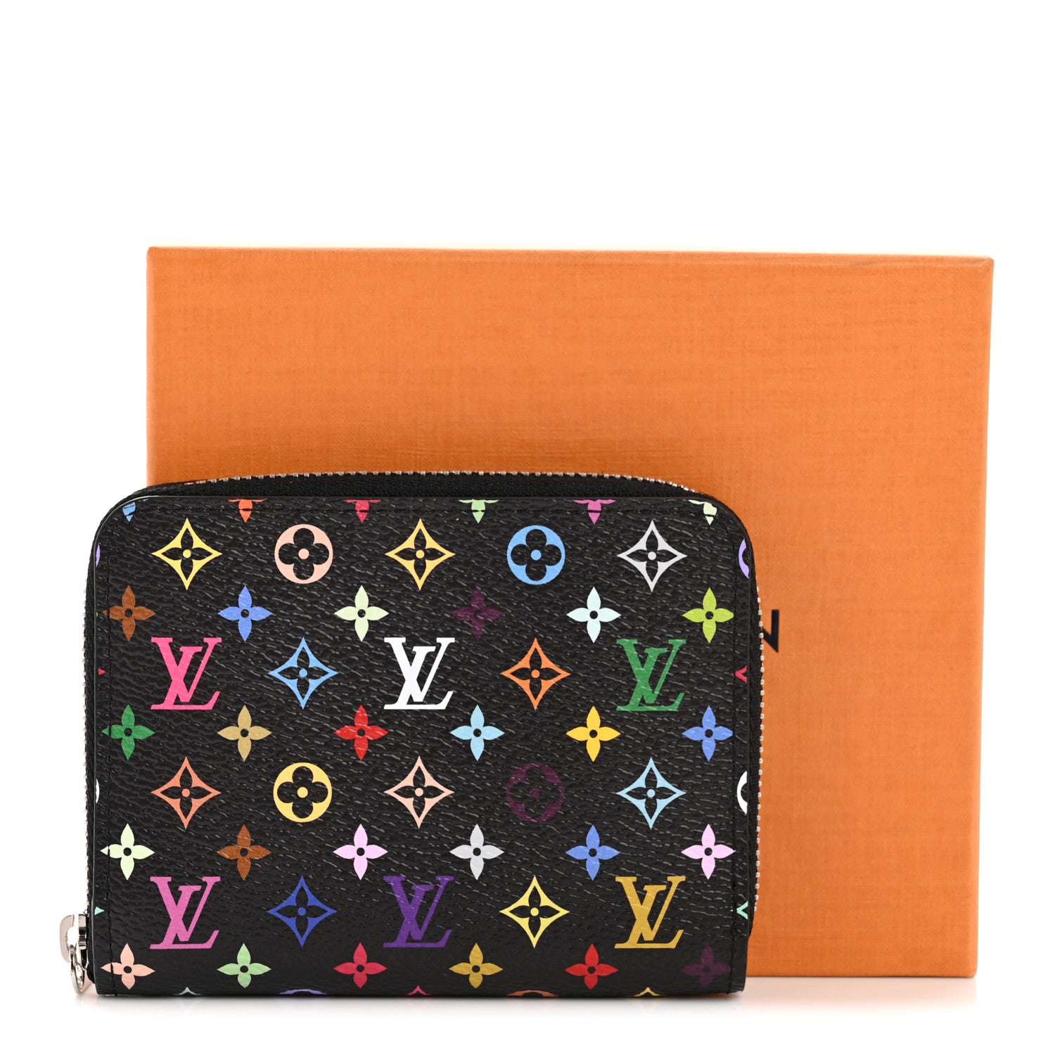 Louis Vuitton LV x TM Monogram Multicolor Zippy Coin Purse Black 8 of 8