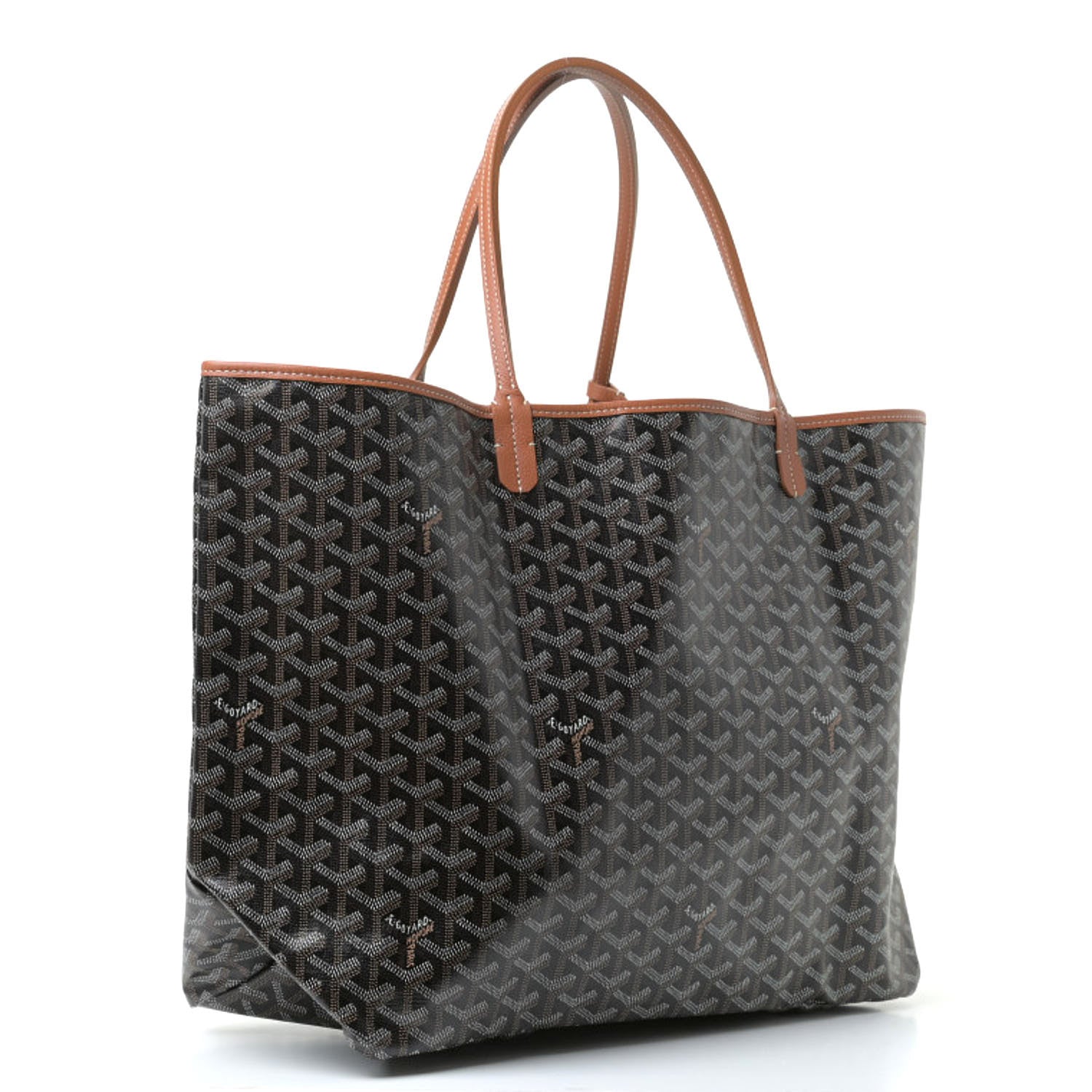 Goyard Goyardine Saint Louis GM Black Gold 3 of 7