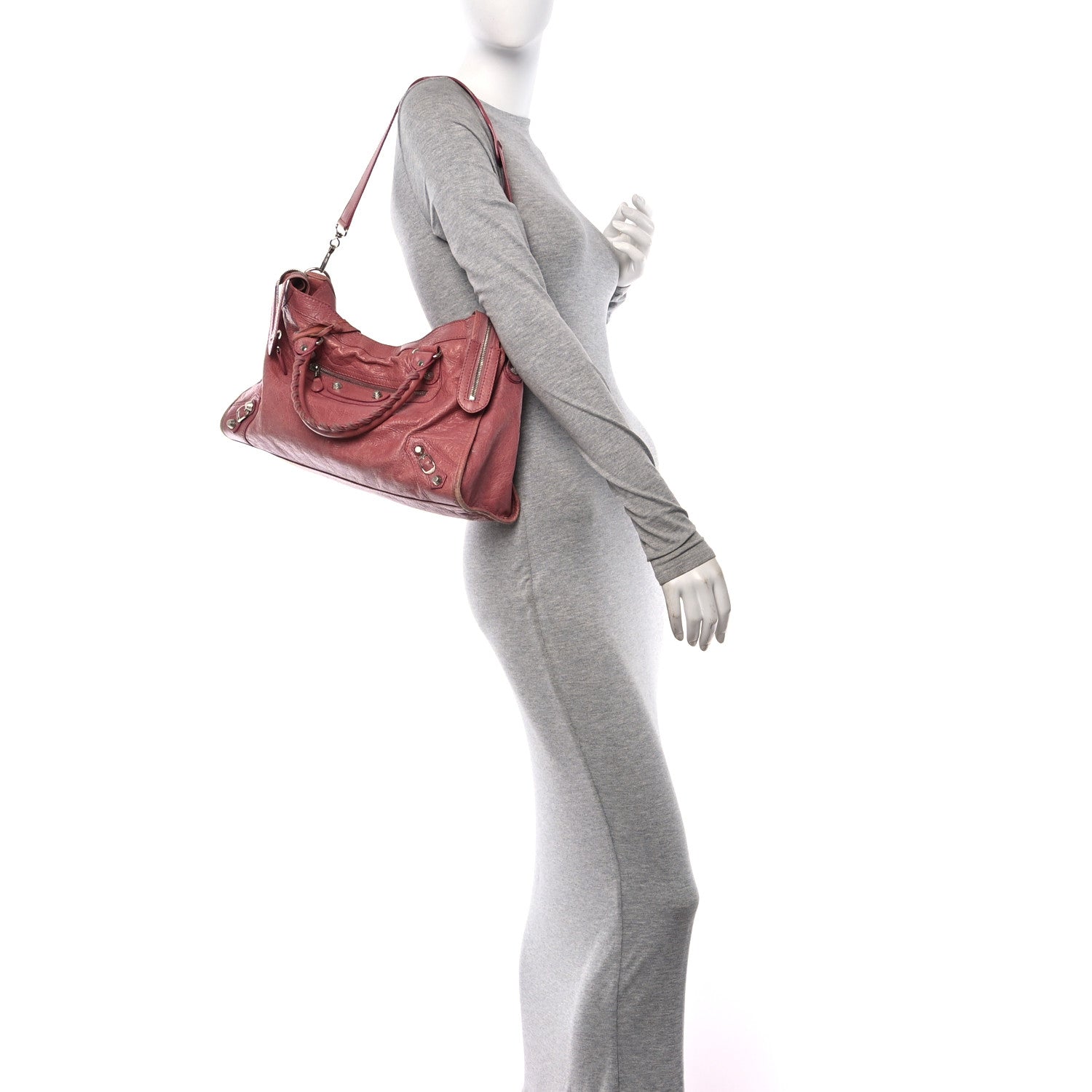 Balenciaga Agneau Giant 12 Silver Hardware City Rose Bruyere 3 of 14