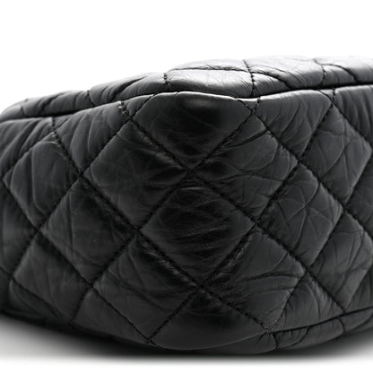 Chanel Aged Calfskin Quilted Medium Reissue Camera Case Black 9 of 10