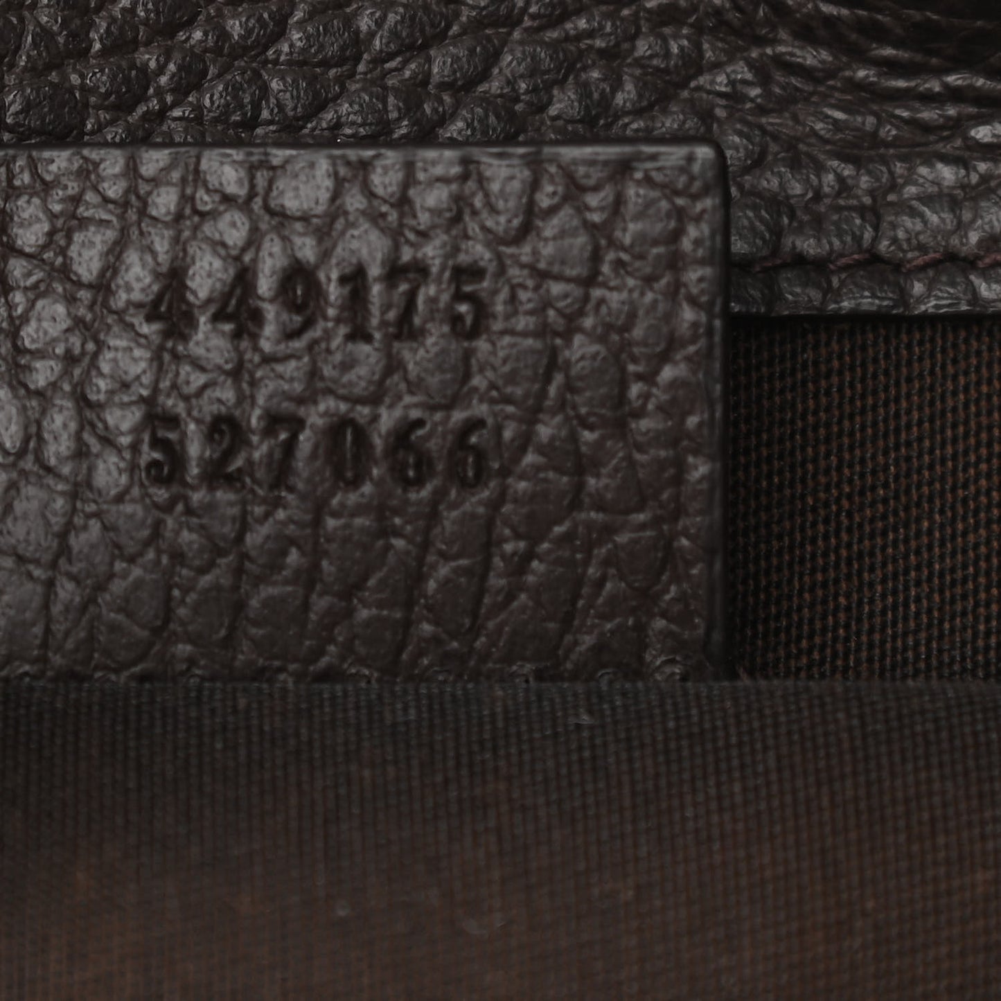 Monogram Dollar Calfskin O Drawstring Backpack Beige Ebony Testa di Moro Dark Chocolate