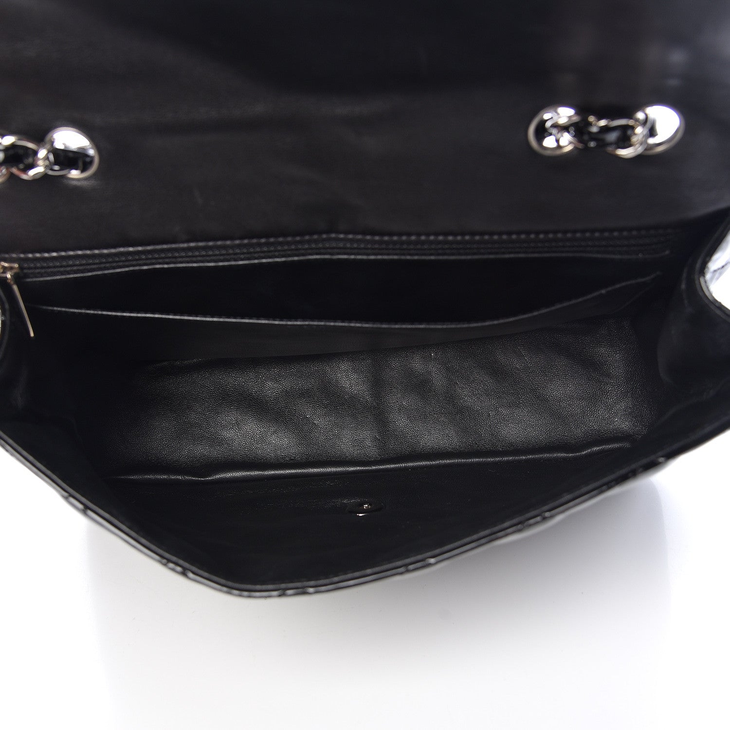 Chanel Patent Quilted Jumbo Single Flap Black 5 of 11