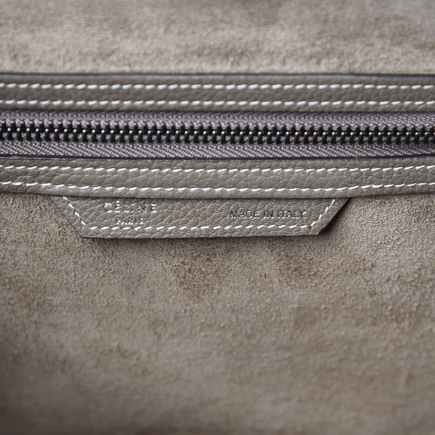 Drummed Calfskin Micro Luggage Souris