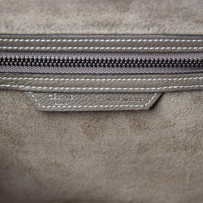Celine Drummed Calfskin Micro Luggage Souris 6 of 9