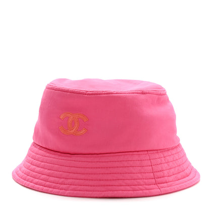 Chanel Canvas CC Bucket Hat M Fuchsia Orange 1 of 9
