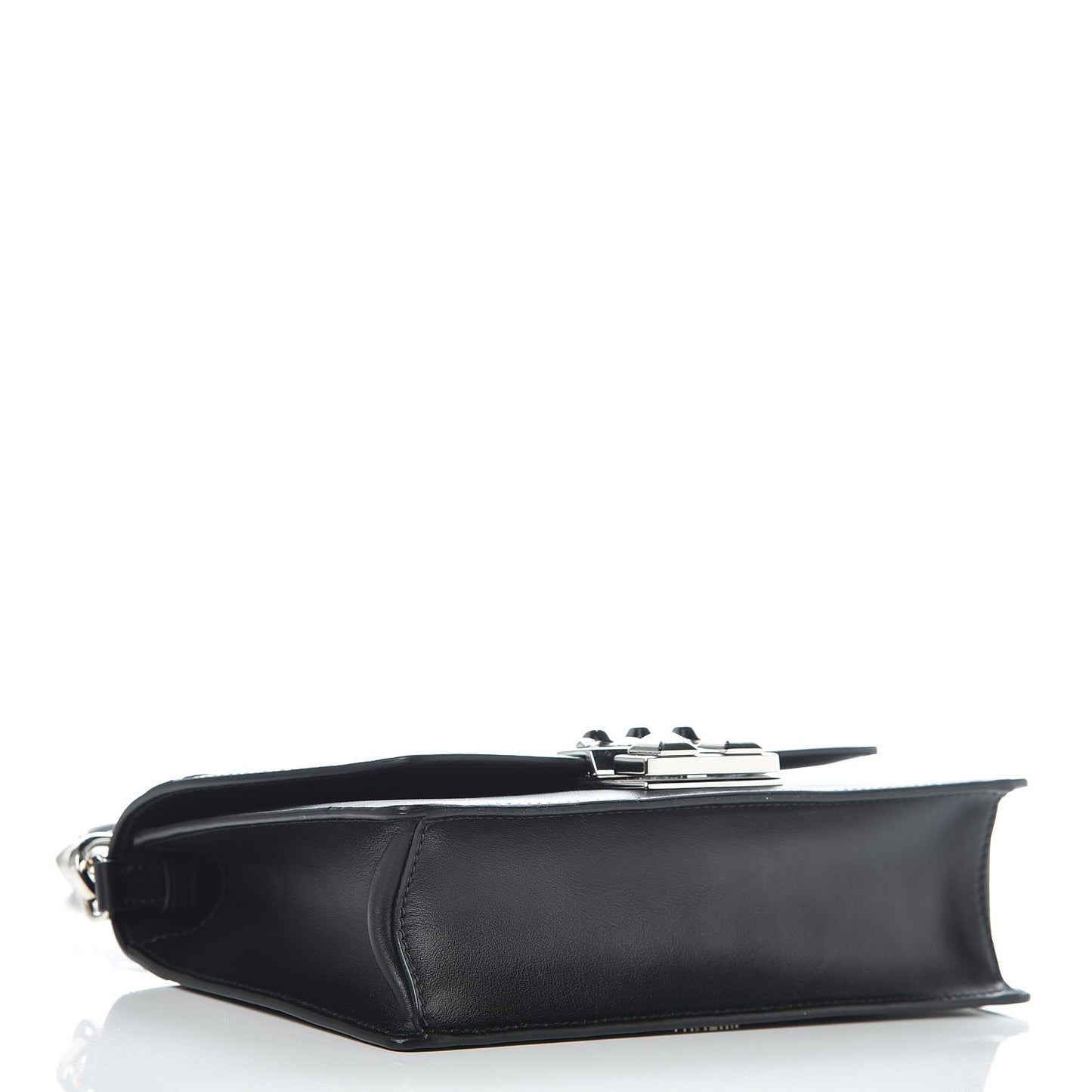 City Calfskin Saffiano Racing Logo Elektra Shoulder Bag Black Verde