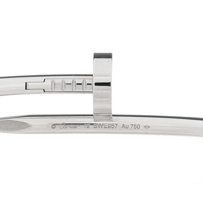 Cartier 18K White Gold Juste Un Clou Bracelet 19 3 of 4
