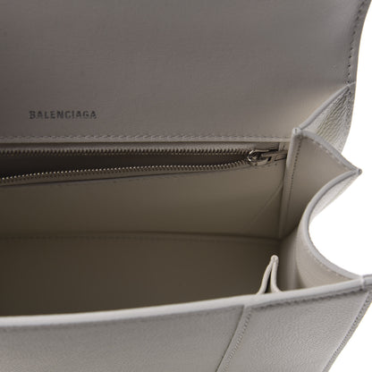 Balenciaga Grained Calfskin Medium Hourglass Top Handle Bag White 7 of 9
