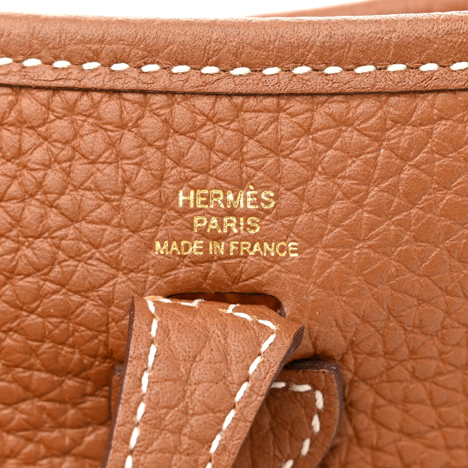 Hermes Taurillon Clemence Evelyne TPM Gold 6 of 12