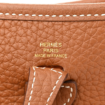 Hermes Taurillon Clemence Evelyne TPM Gold 6 of 12