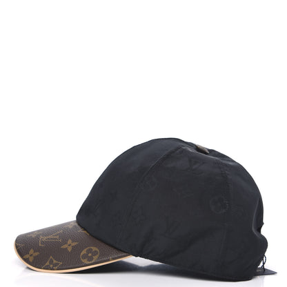 Louis Vuitton Polyester Silk Monogram LV Get Ready Cap L Black 2 of 6