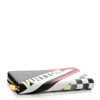 Louis Vuitton Epi Damier Race Zippy Wallet Black Yellow 4 of 7