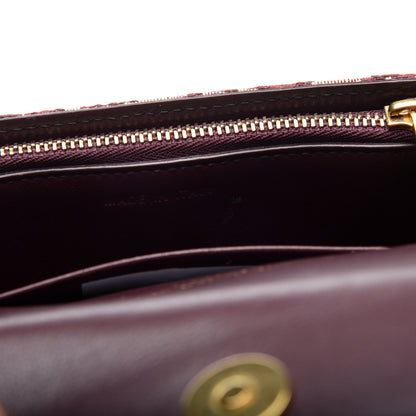 Christian Dior Oblique Saddle Belt Bag Bordeaux 8 of 10