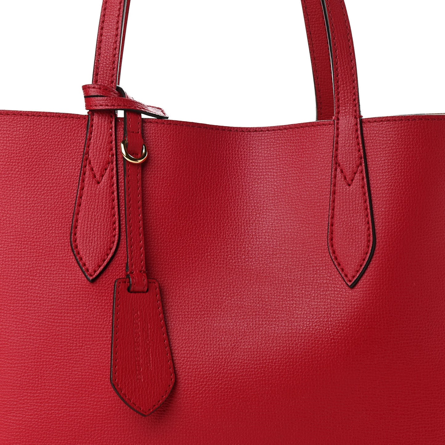Haymarket Check Small Reversible Tote Poppy Red