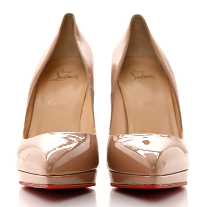 Christian Louboutin Patent Pigalle Plato 120 Pumps 40.5 Nude 2 of 7